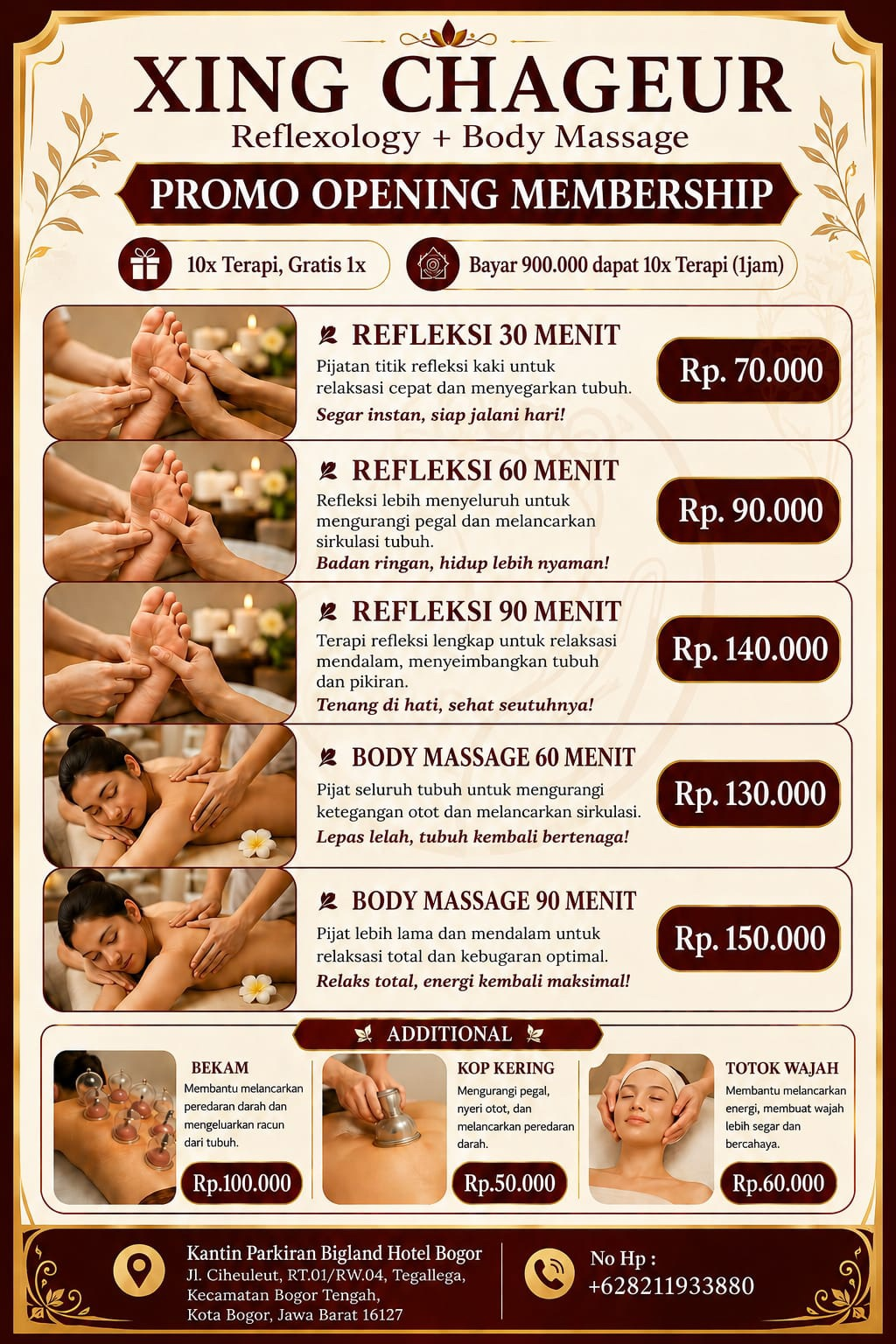 Xing Chageur Flyer Utama